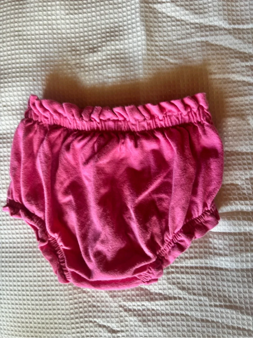 baby gap girls 18–24m organic cotton floral ruffle bloomers 2-piece set